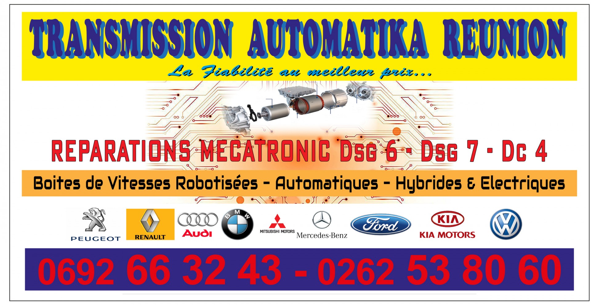 Transmission Automatika Reunion - Spécialiste multi-boîtes de vitesses 974